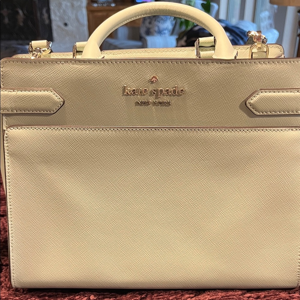Kate Spade cream or tan color, Purse Satchel and Wallet: Like new! Make offer!